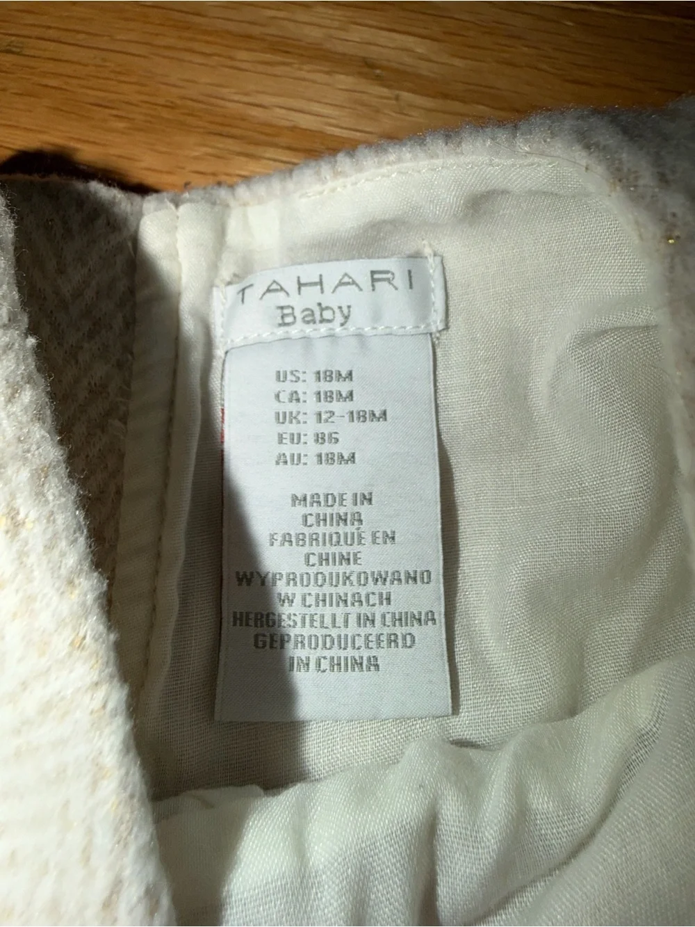 Tahari Kids Cream Pleated Cap-Sleeve Dress